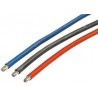 Silikone ledning 1m rød/sort/blå 4,0mm2