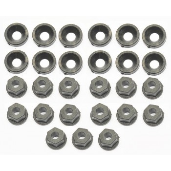 Washer/nut nylon M3 (12+15)
