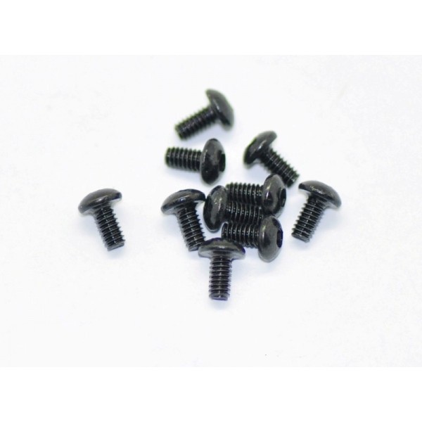 Screw allen roundhead M2x4 (10)