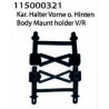 Body mount holder front+rear