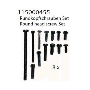 round head screw set