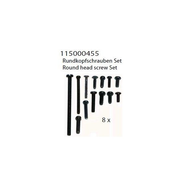 round head screw set