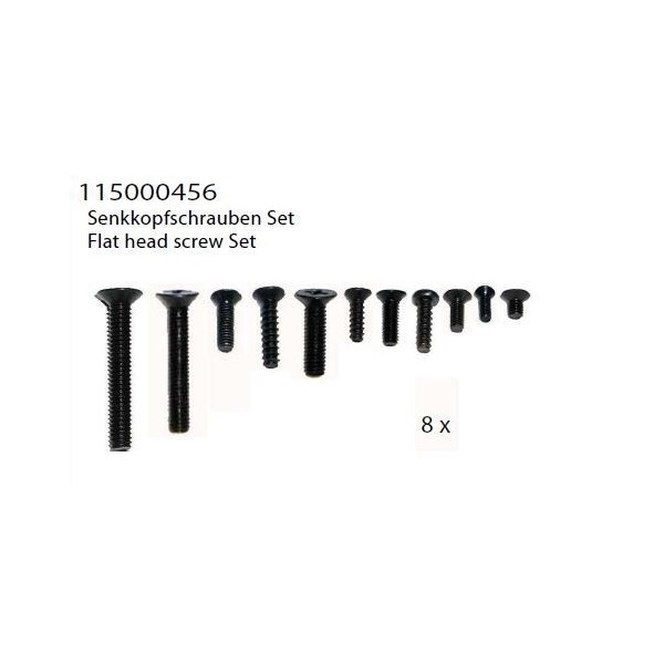 flat head screw set