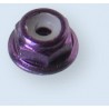 2 mm Alu, selvlåsende møtrik med flange lilla