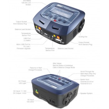 SkyRC D100 V2 AC/DC LiPo 1-6s 10A 100W Charger