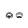 18MM Aluminum End Cap - Silver (2)