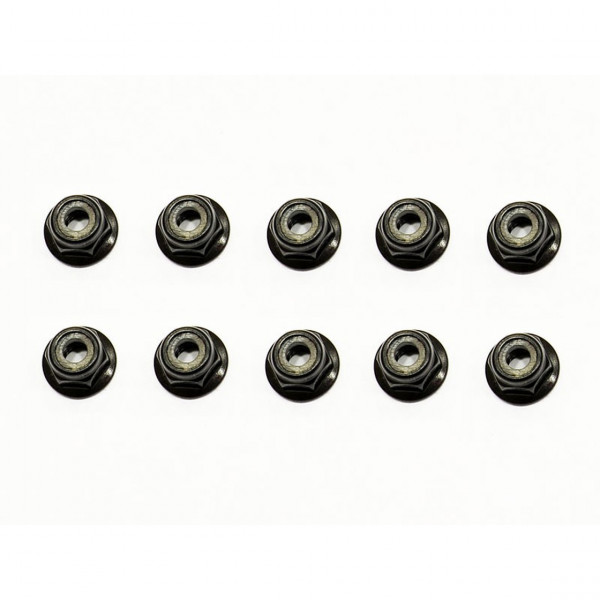 Nut nylock M4 flanged (10)