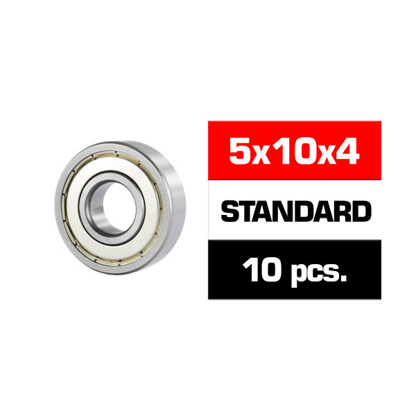 5X10X4MM SELECT "HS" METAL SHIELDED CLUTCH BEARING SET (10PCS.)