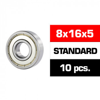 5X13X4MM "HS" METAL SHIELDED BEARING SET (10PCS)