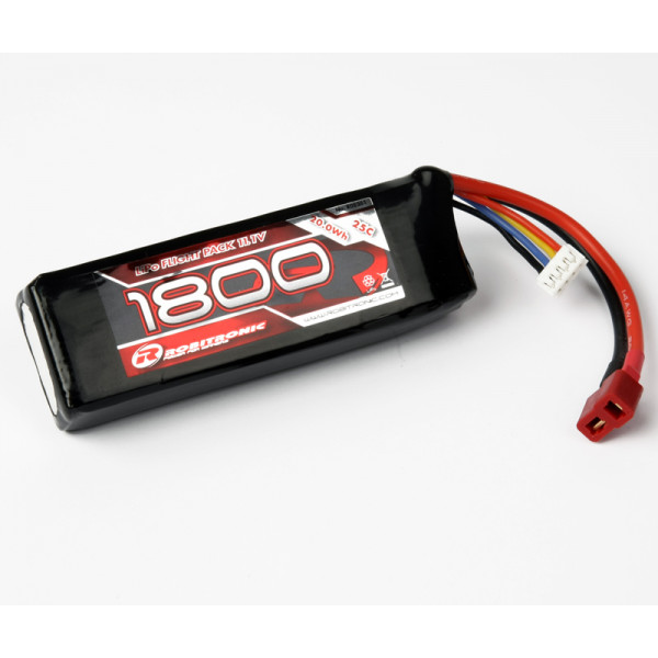 Robitronic LiPo Battery 1800mAh 3S 25C T-Plug (21x35x105)