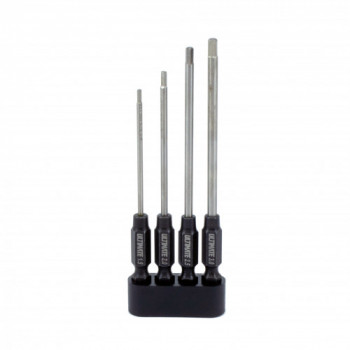Ultimate racing POWER TOOL HEX TIPS SET 1.5/2.0/2.5/3.0MM X 80MM