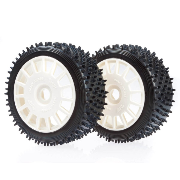 160 mm Astro-Max Tires White Hard + Rims Tires White