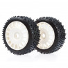 160 mm Astro-Max Tires White Hard + Rims Tires White