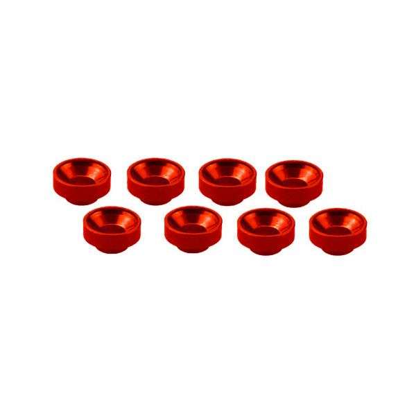 M3 ALUMINUM SERVO WASHER RED (8 PCS)