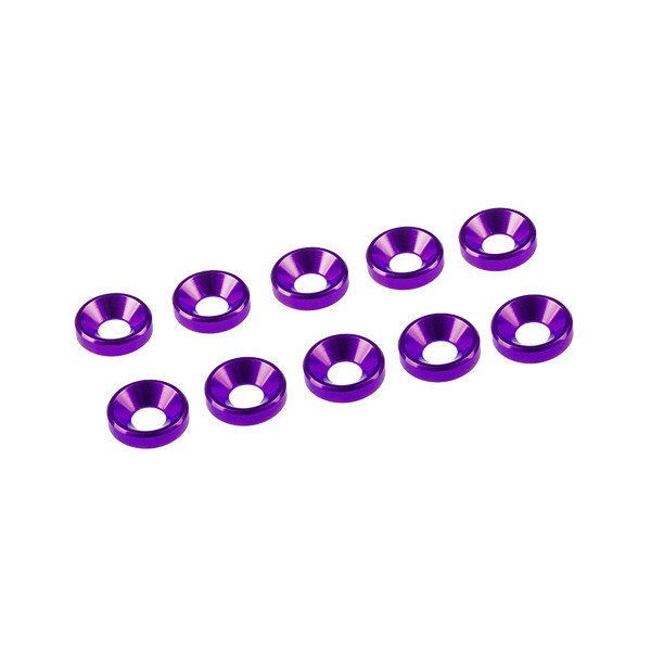 3 MM. ALU. WASHER PURPLE (10 PCS)