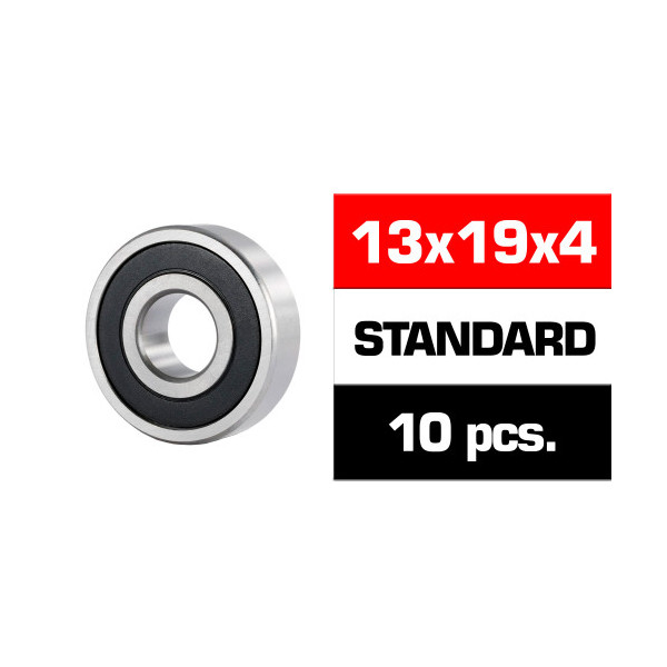 13X19X4MM "HS" 2RS CHROME STEEL BEARING SET (10PCS)