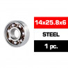 14X25.8X6MM STEEL "HS" REAR ENGINE BEARING (UR, NOVA) (1PC)