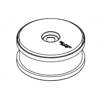 Wheel White Dish Disc 180 mm