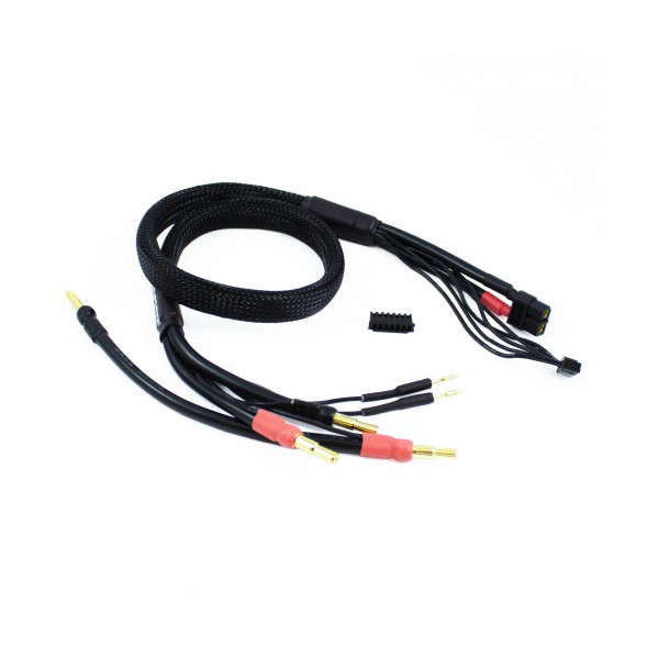 2 X 2S CHARGE CABLE LEAD WITH XT60 - 4MM & 5MM BULLET CONNECTOR (60CM)
