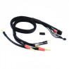2 X 2S CHARGE CABLE LEAD WITH XT60 - 4MM & 5MM BULLET CONNECTOR (60CM)