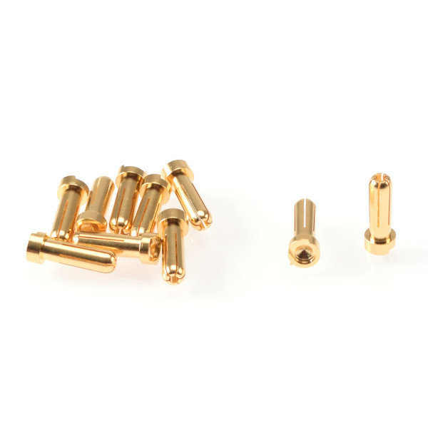 5mm Gold Plug Male (10pcs)