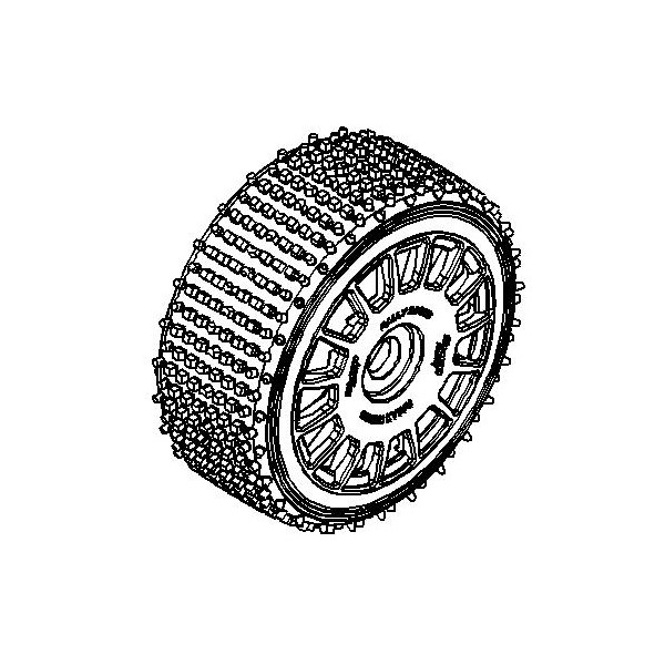 Tyre 160 mm Micro Stud BS + Wheel