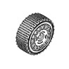 160 mm Micro Stud Tires Blue Medium + Rims White
