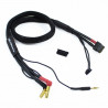 2S CHARGE CABLE LEAD WITH XT60 - 4MM & 5MM BULLET CONNECTOR (60CM)