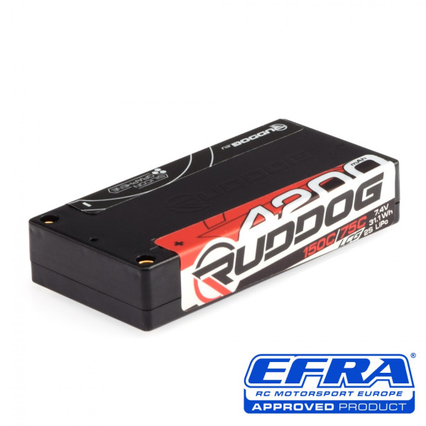RUDDOG Racing 4200mAh 150C/75C 7.4V LCG Short Stick Pack LiPo Battery