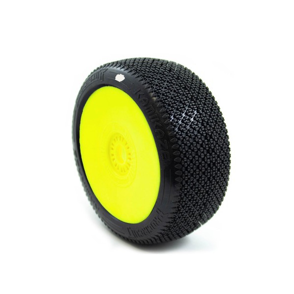 KAMIKAZE V2 BUGGY C2 (MEDIUM) PRE-MOUNTED YELLOW (2PCS.)