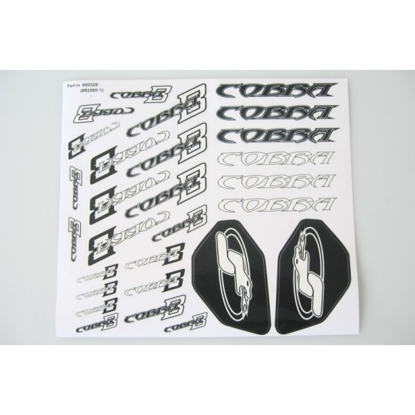 Decal sheet S811 black/white (2)